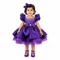Purple Petal Bow Dress