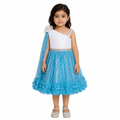 Aqua Shimmer Ruffle