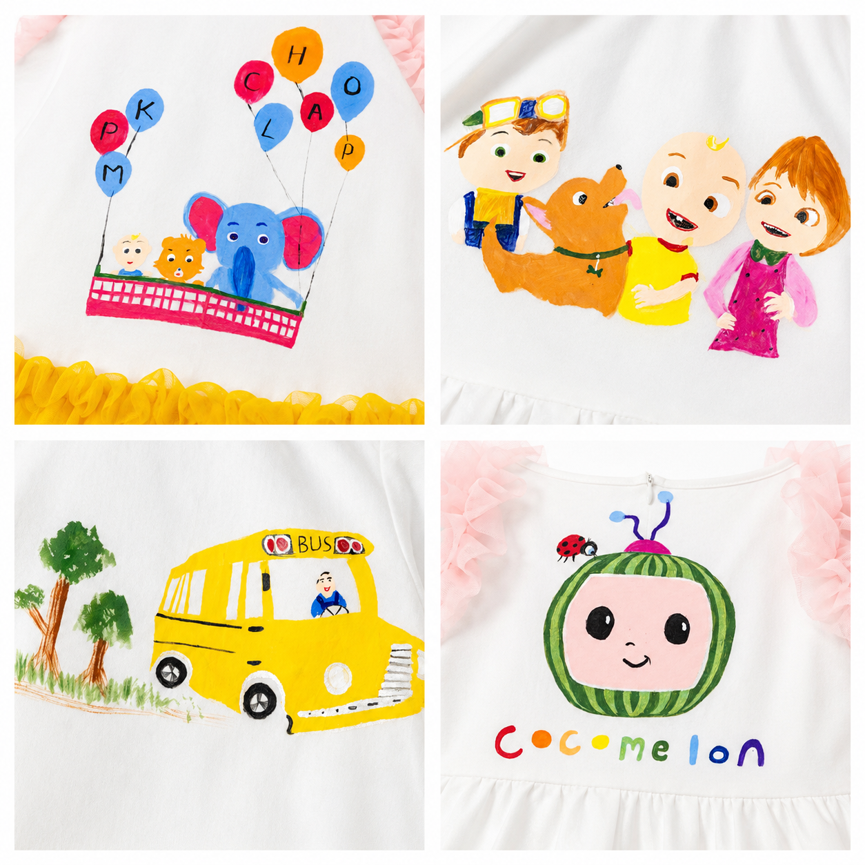 Cocomelon Theme Birthday Dress