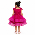 Fuchsia Glam Bow Dress