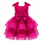 Fuchsia Glam Bow Dress