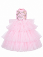 Baby Pink Sequin Princess Dress