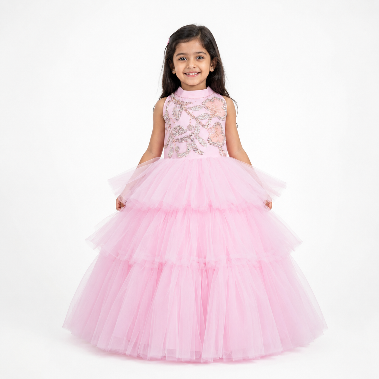 Baby Pink Sequin Princess Dress