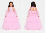 Baby Pink Sequin Princess Dress