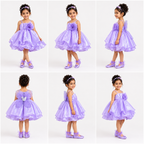 Lavender Bloom Party Dress