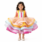 Rainbow Tulle Dress