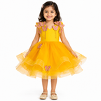 Yellow 3d Butterfly Dress