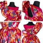 Structured Shoulder Floral Lehenga Set