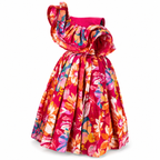 Structured Shoulder Floral Lehenga Set