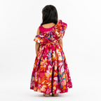 Structured Shoulder Floral Lehenga Set