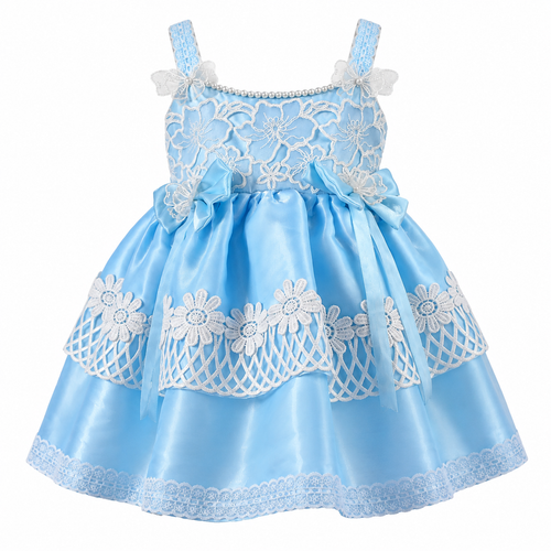 Blue Blossom Princess Frock
