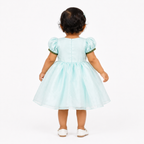 Aqua Lotus girls ethnic dress detail view