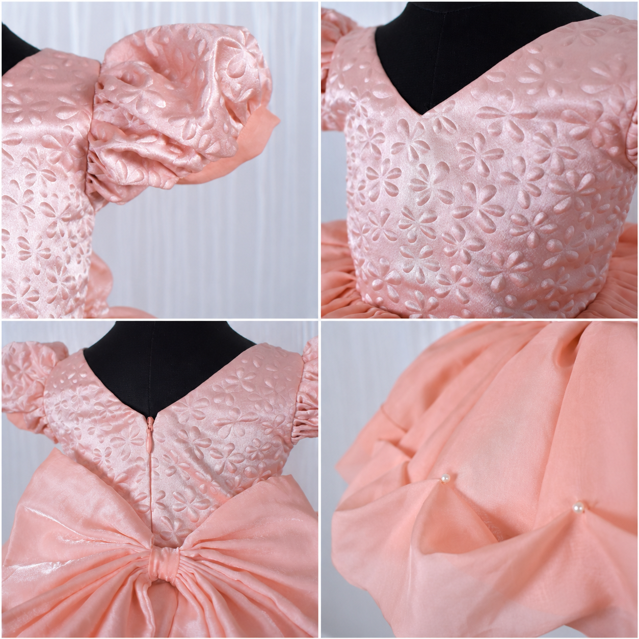 Peach Pearl Petal Dress