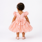 Peach Pearl Petal Dress