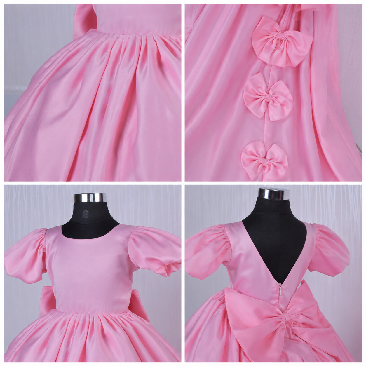 Blush Bow Trail Gown