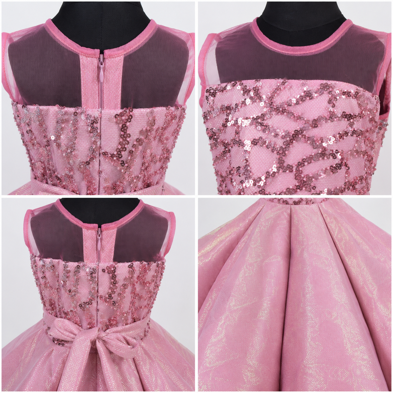 Aurora Blush Sequin Dress