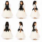 Midnight Pearl Fairy Gown