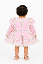 Blush Butterfly Lace Party Dress