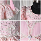 Blush Butterfly Lace Party Dress