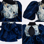 Midnight Shine Ruffle Party Dress