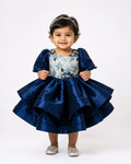 Midnight Shine Ruffle Party Dress