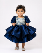 Midnight Shine Ruffle Party Dress