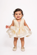 Ivory Ruffle Party Dress