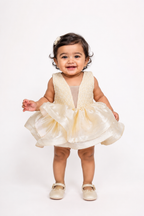 Ivory Ruffle Party Dress