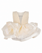 Ivory Ruffle Party Dress