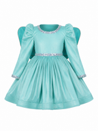 Aqua Butterfly Sparkle Dress