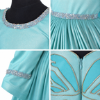 Aqua Butterfly Sparkle Dress