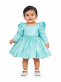 Aqua Butterfly Sparkle Dress