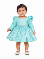 Aqua Butterfly Sparkle Dress