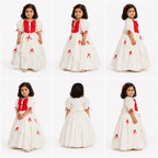 Ivory Scarlet Bow Couture Dress
