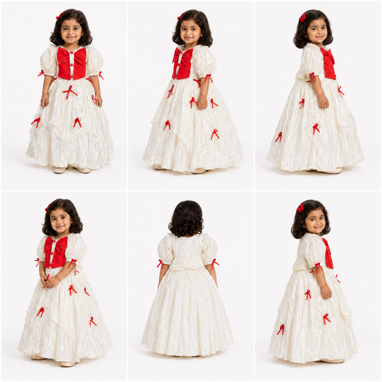 Ivory Scarlet Bow Couture Dress
