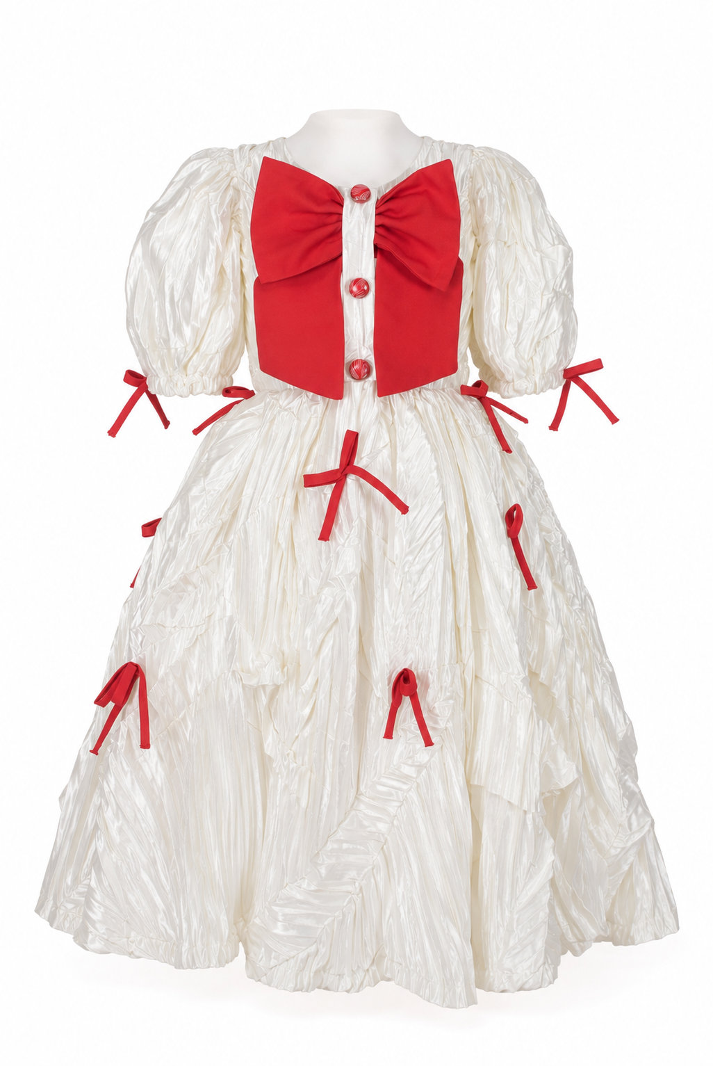 Ivory Scarlet Bow Couture Dress
