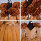Caramel Rose Statement Frock