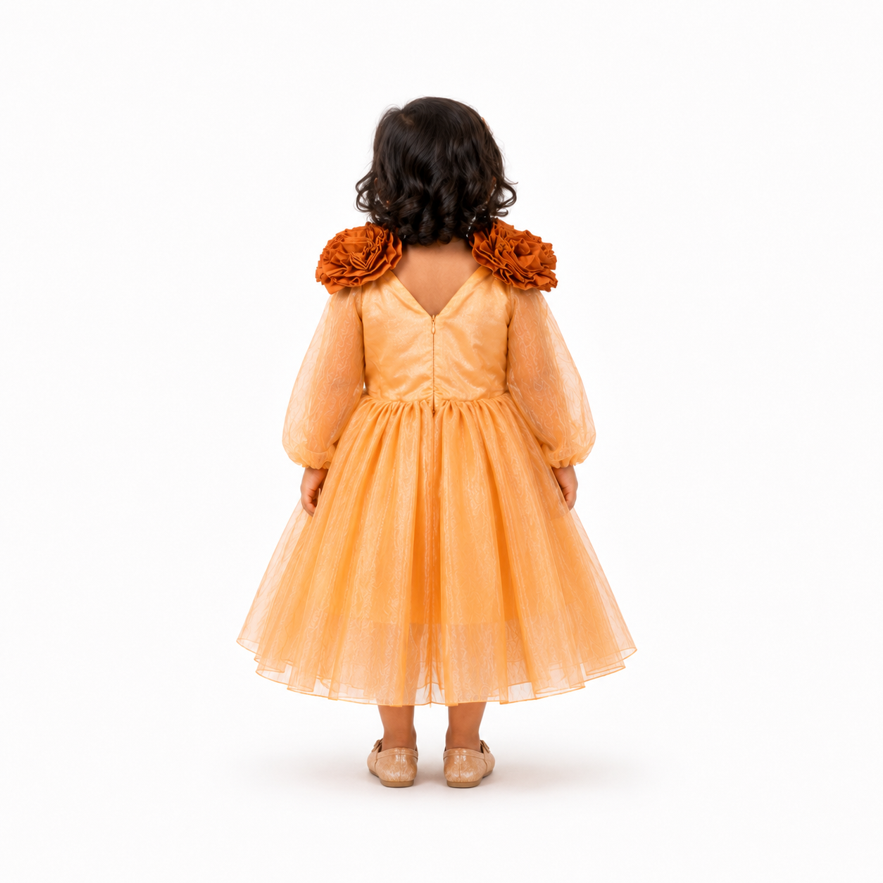 Caramel Rose Statement Frock