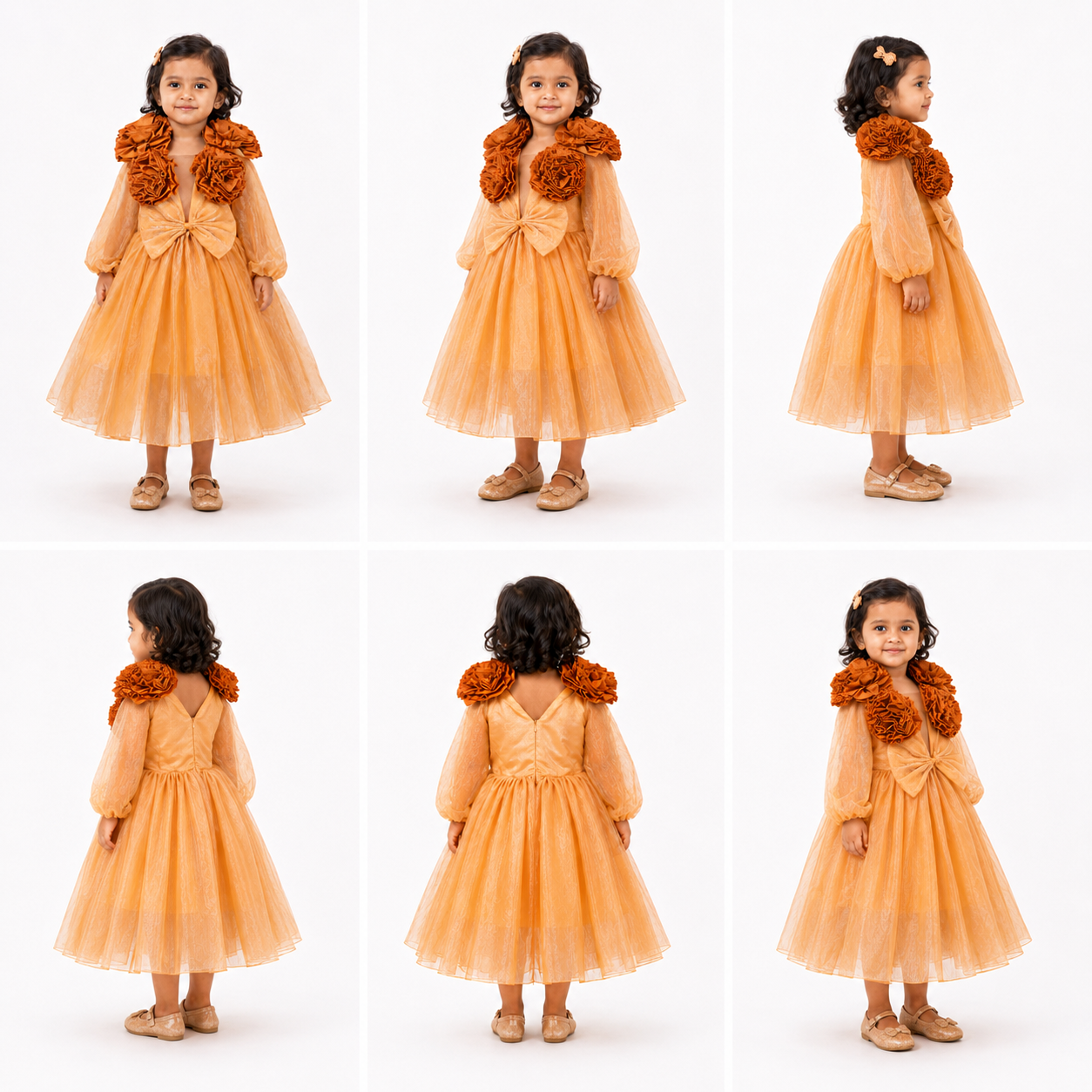 Caramel Rose Statement Frock