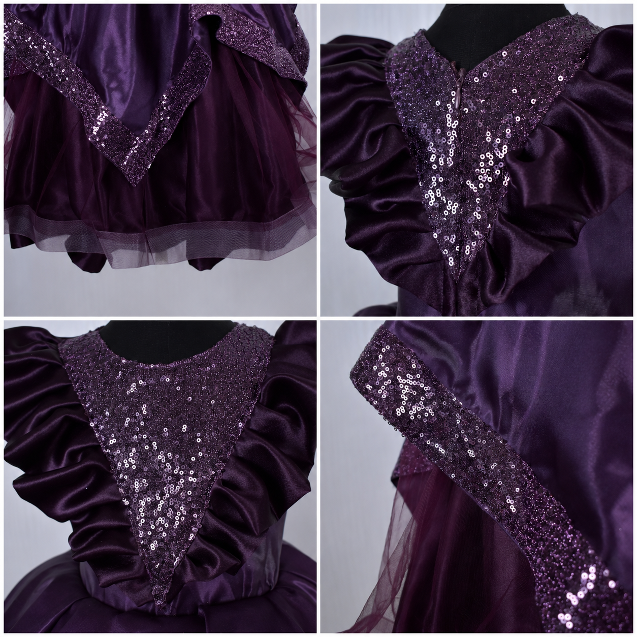 Royal Plum Shimmer Frock
