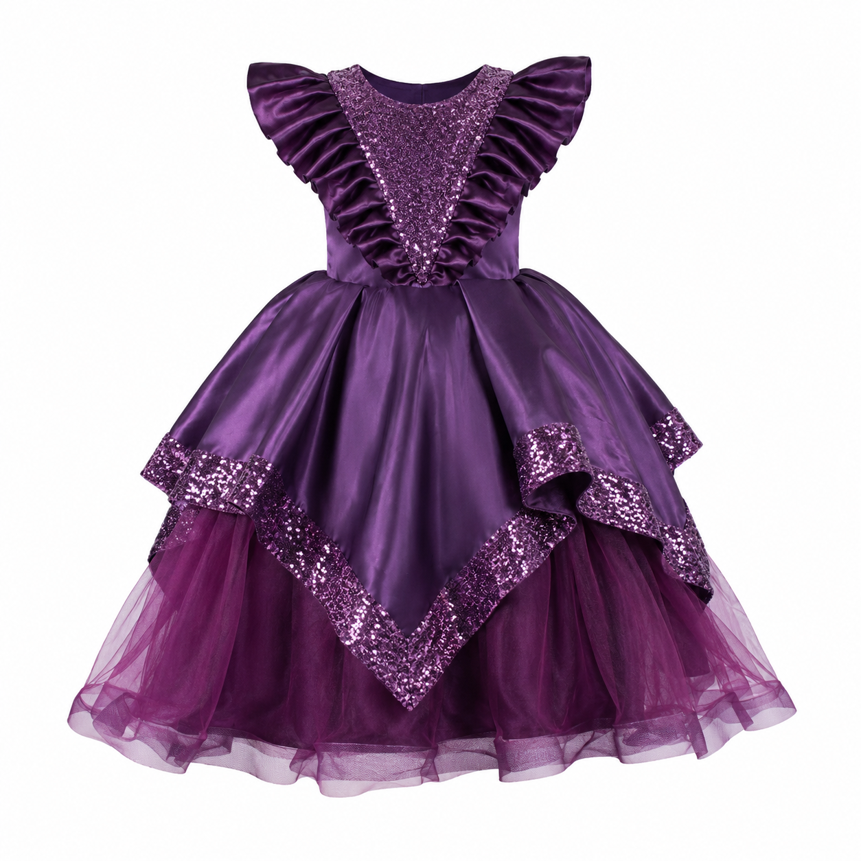 Royal Plum Shimmer Frock