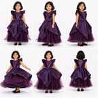 Royal Plum Shimmer Frock