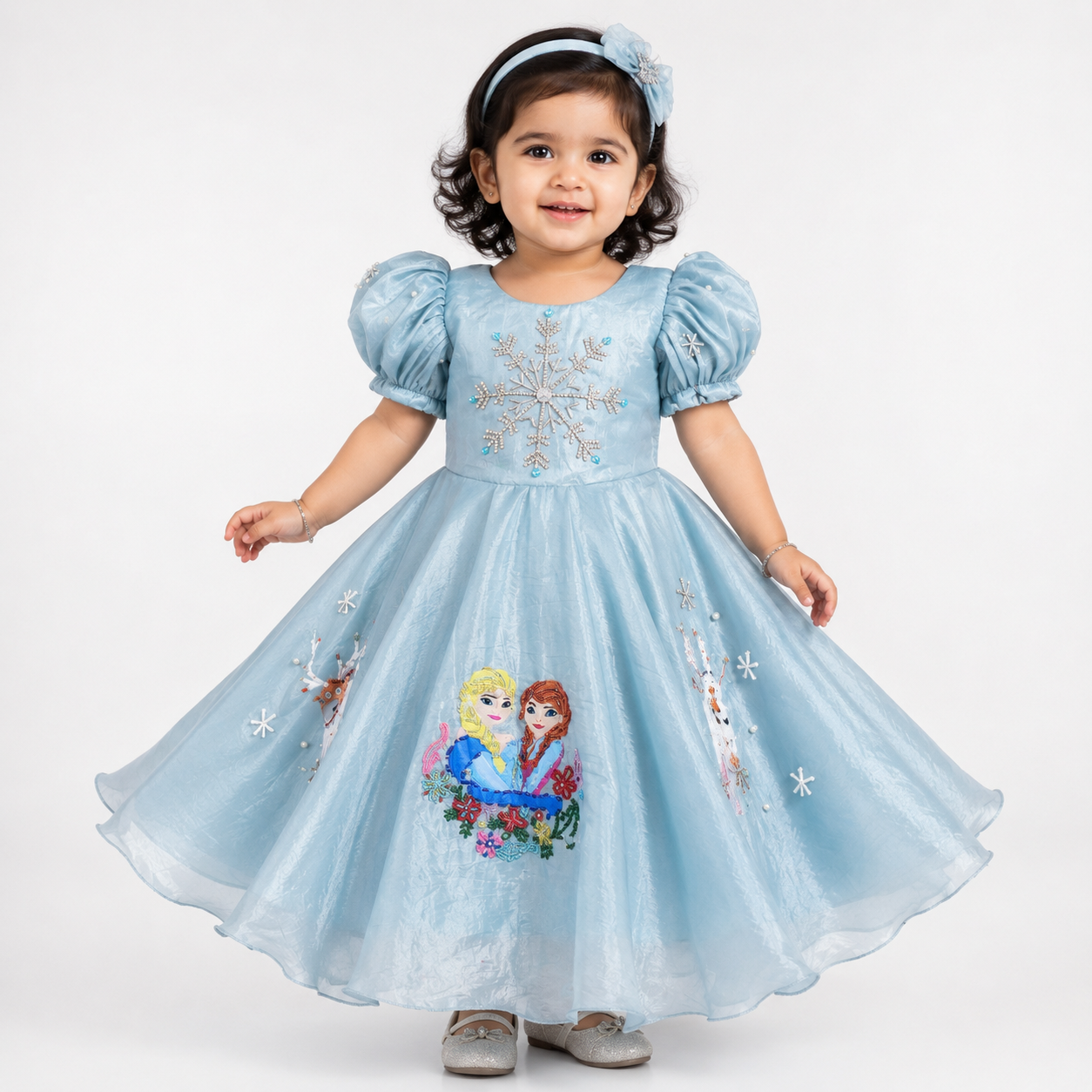 Frozen Snowflake Princess Dress