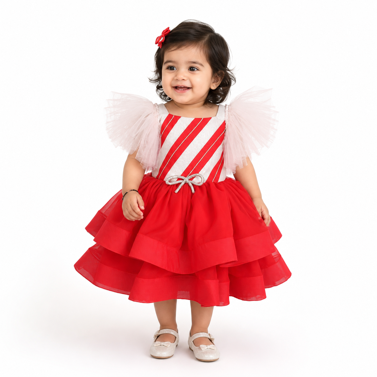 Stripes Shine Bow Frock