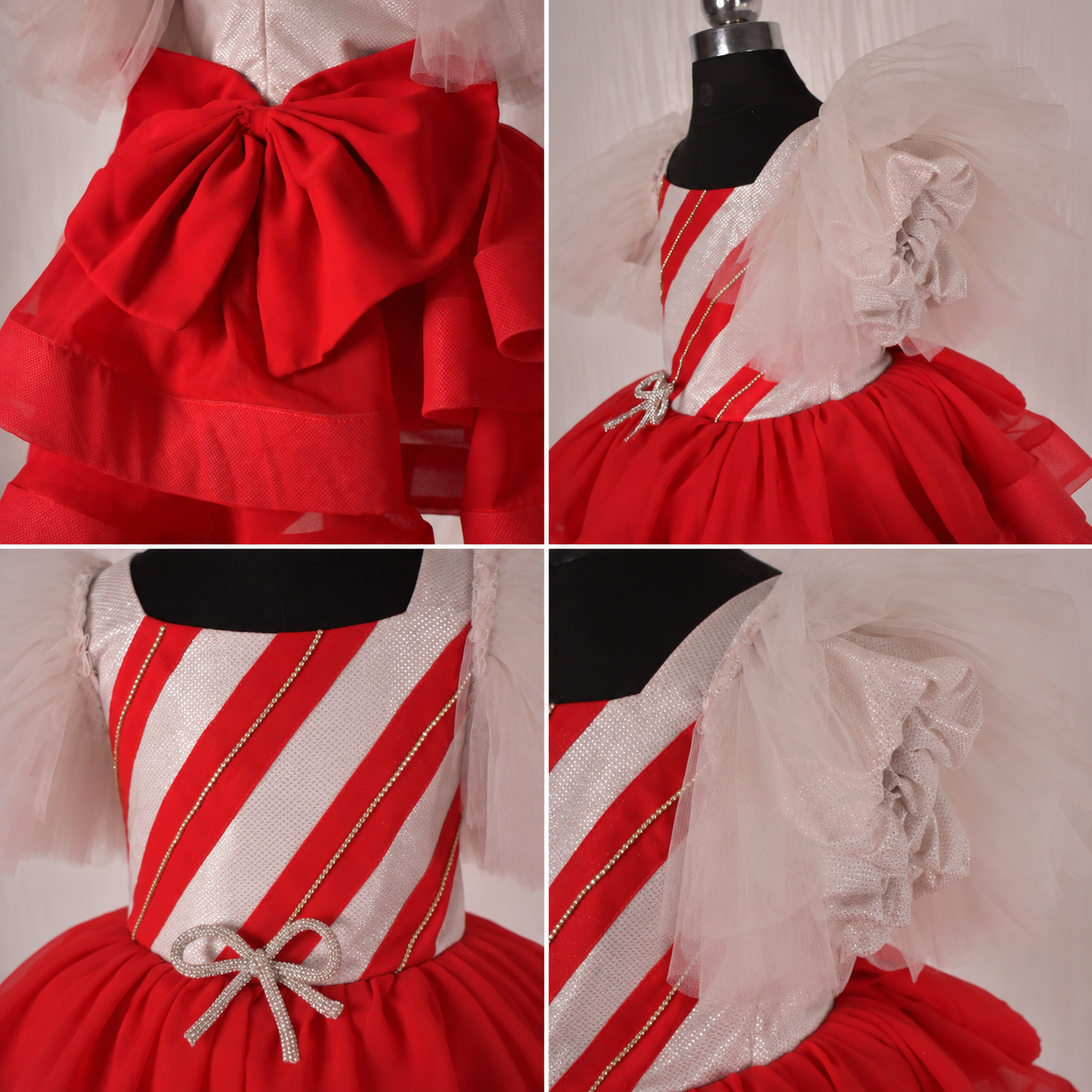 Stripes Shine Bow Frock