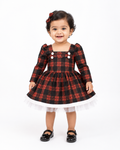 Crimson Checks Frock