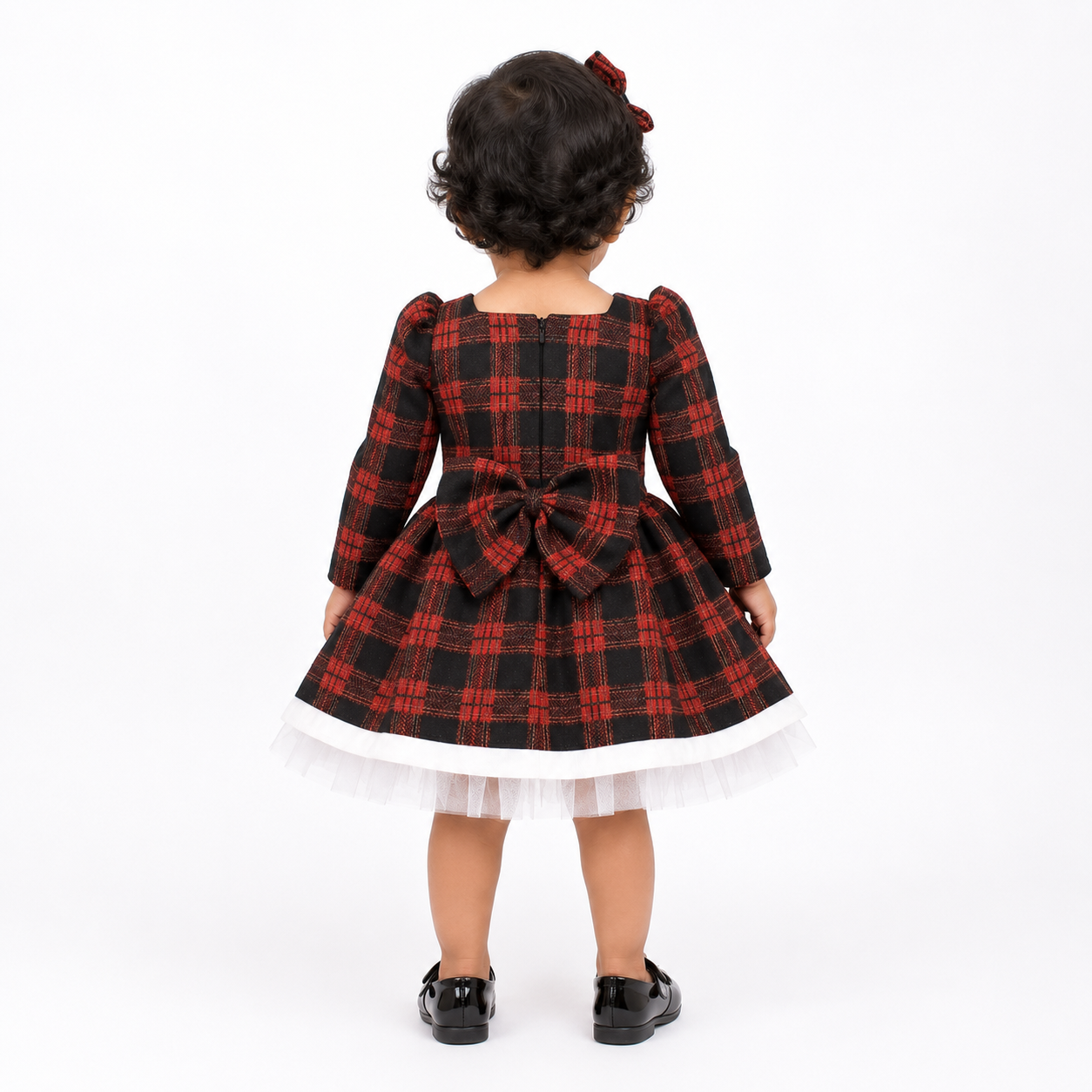 Crimson Checks Frock
