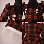 Crimson Checks Frock