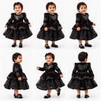 Midnight Stardust Couture Dress