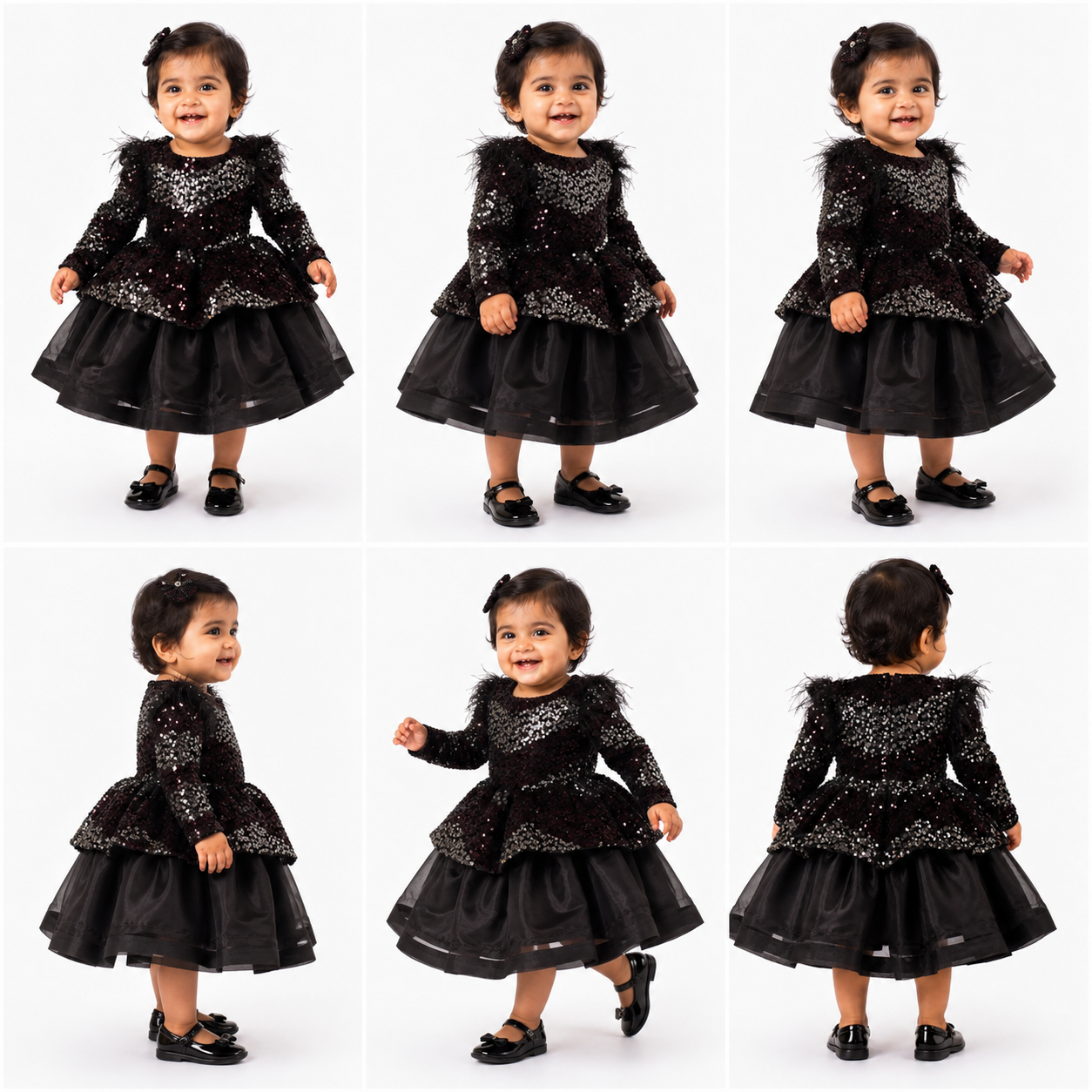 Midnight Stardust Couture Dress